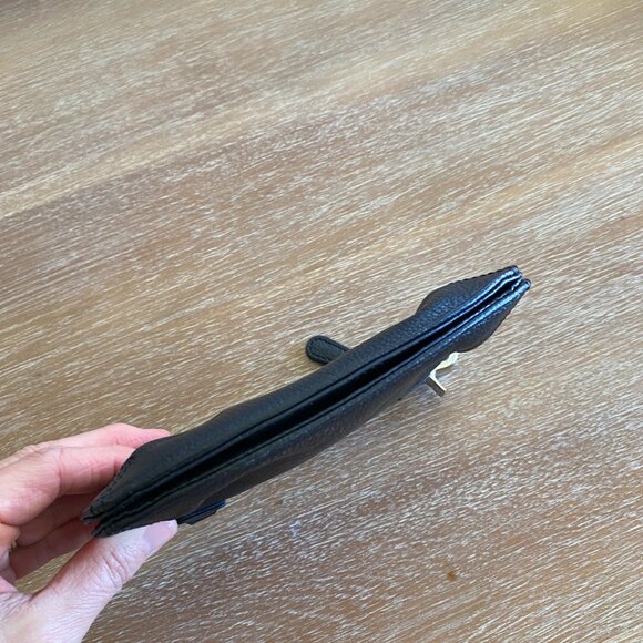 Harley Davidson Black Leather Clip-on Biker Pouch | no chain or strap - Picture 5 of 6